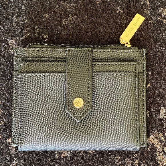 Anne Klein Bifold Faux Leather Wallet used - Pegged Card Case Coin Compartment - Picture 2 of 9